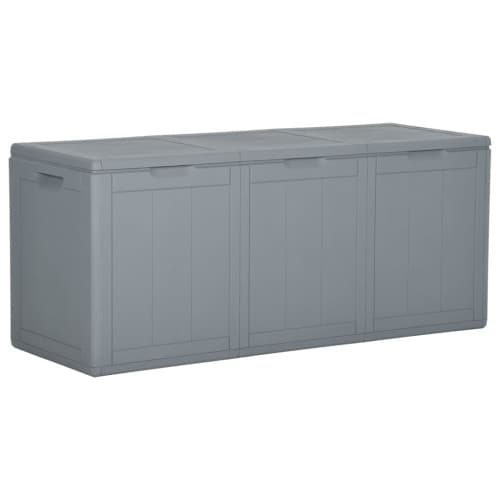 Dynbox 270 liter grå PP-träliknande