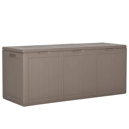 Dynbox 270 liter brun PP-träliknande