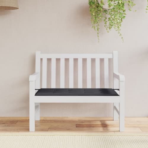 Bänkdyna för trädgården svart 120x50x4 cm oxfordtyg