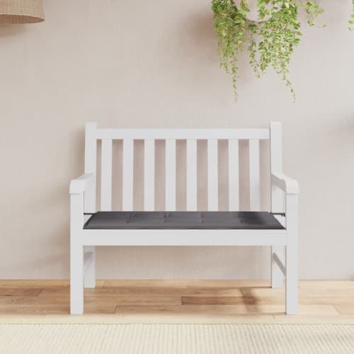 Bänkdyna för trädgården antracit 120x50x4 cm oxfordtyg