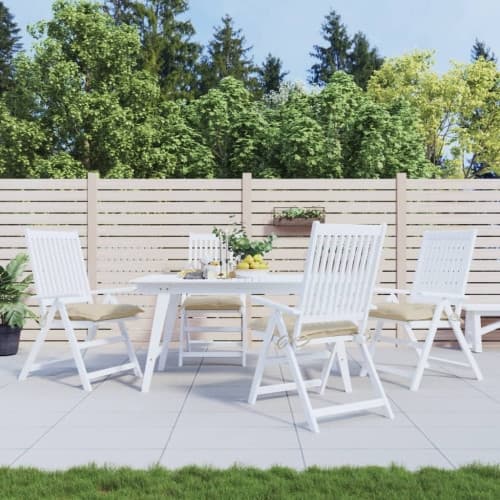 Stolsdynor 4 st beige 50x50x7 cm oxfordtyg