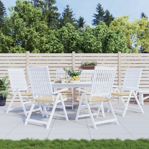 Stolsdynor 6 st beige 50x50x4 cm oxfordtyg