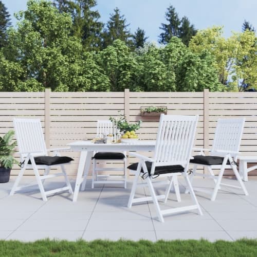 Stolsdynor 4 st svart 50x50x7 cm oxfordtyg