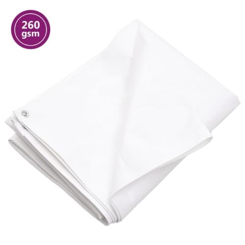 Presenning 260 g/m² 3x5 m vit HDPE