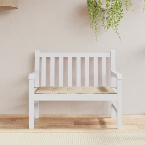 Bänkdyna för trädgården taupe 120x50x4 cm oxfordtyg
