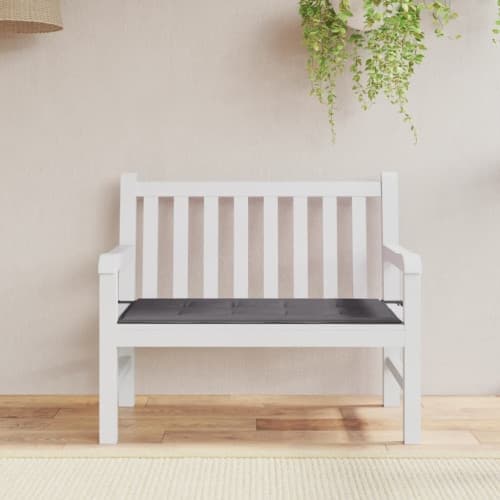 Bänkdyna för trädgården antracit 100x50x4 cm oxfordtyg