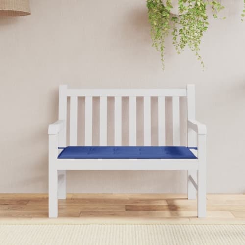 Bänkdyna för trädgården kungsblå 100x50x3 cm oxfordtyg