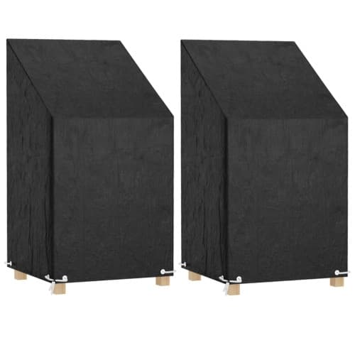 Överdrag för utemöbler 2 st 8 ölj. 65x65x80/120 cm polyeten