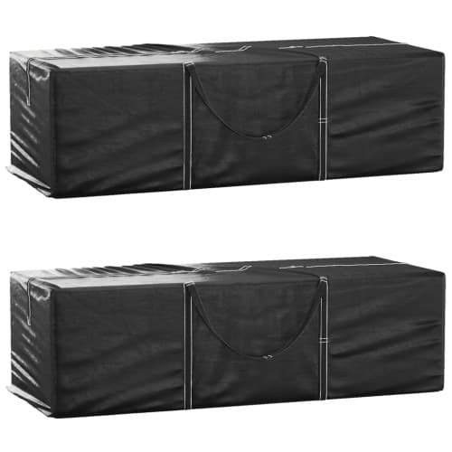 Dynväska 2 st svart 135x40x55 cm polyeten