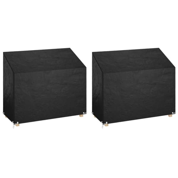 Överdrag för utomhusbänk 2st 8 ölj. 160x70x70/88 cm polyeten