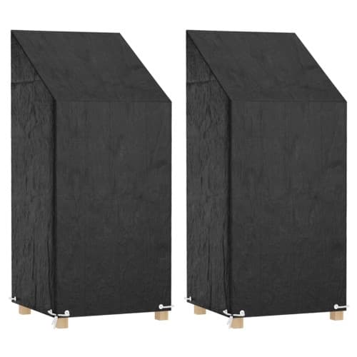 Överdrag för utemöbler 2 st 8 ölj. 65x65x110/150 cm polyeten