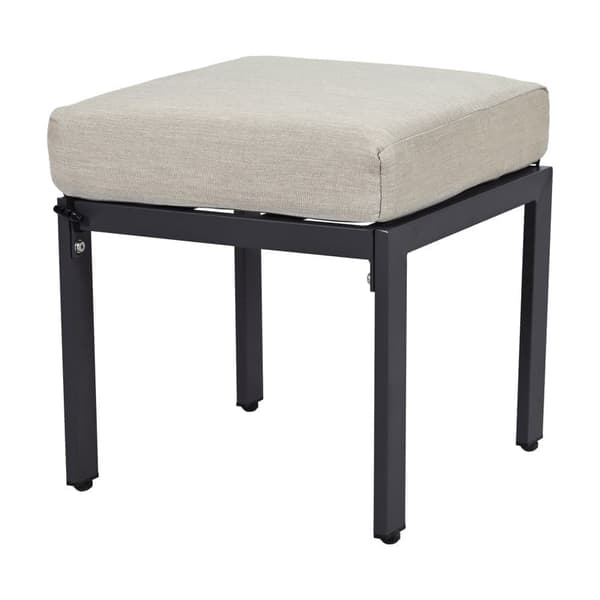 Havesæt 7 sæder - Møbelsæt - Lavet af letvægts galvaniseret jern - 2 sofaer - Med spisebord - 2 taburetter - Beige