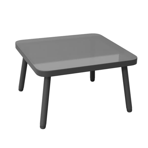 Havemøbler i smedejern - 4 sæder - hjørnesofa til udendørs brug med hynder - 2 sofaer og 1 sofabord - dekoreret med flettet reb - grå