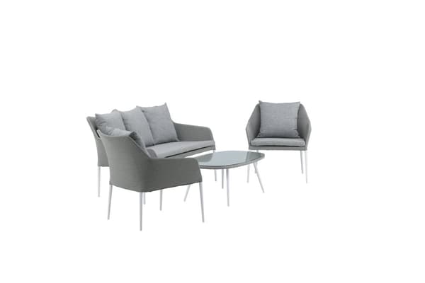 Trädgårdsmöbelset, Spoga, 75x79x72 cm, Grå