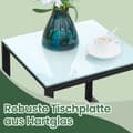 Miniatyrbillede 3 af 5: Havebordssæt, 57,5x53x76 cm, 40x42x39 cm, Sort