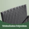 Miniatyrbillede 4 af 5: Havebordssæt, 57,5x53x76 cm, 40x42x39 cm, Sort