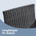 Miniatyrbillede 3 af 5: Altanmøbler, Havemøbelsæt, 54,5x56,5x81,5 cm, 54,5x99x81,5 cm, 41x71x39 cm, Sort-Taupe