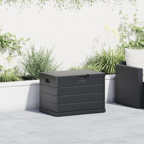 Trädgårdsförvaringsbox - Antracit, 77.5 x 54.5 x 53 cm, Plast, 170 L