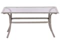 Miniatyrbilde 11 av 11: Hagesett i Stål 2-seters Sofa med Lenestoler Svart Metallramme Beige Puter i Stoff