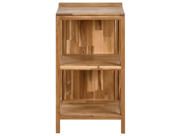 Utendørs kjøkkenøy Brun Akasietre 50 x 50 x 90 cm 2 hyller Utekjøkken Hage