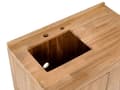 Miniatyrbilde 11 av 11: Utendørs kjøkkenskap med vask og kran Brun Svart Akasietre Rustfritt stål 50 x 80 x 90 cm 2 hyller 2 dører Utekjøkken Hage