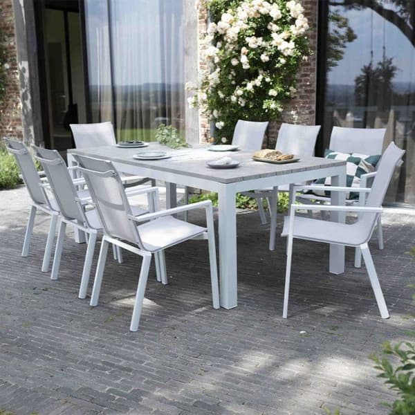 Aluminiumträdgårdsmöbler med träimitation Tampa Wilsa Garden