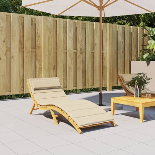 Dyna till solsäng beige 180x60x4 cm oxfordtyg