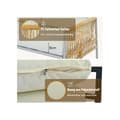 Miniatyrbild 3 av 6: Trädgårdsmöbler 7 platser, 7 stolar, 1 låg bord, PE-rattan, galvaniserad stålram, beige