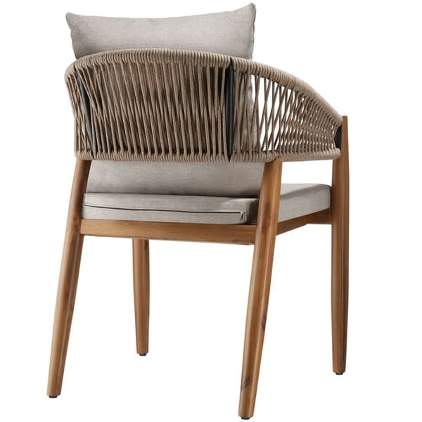 Havestol Manacor, rebdesign - sand,Sæt med 2 stk.