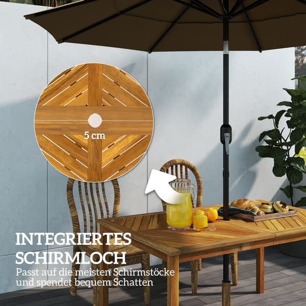 Havebord, 150x85 cm, Teak