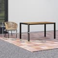 Miniatyrbillede 3 af 9: Have Møbelsæt, 5-delte, 140x80x74 cm, Naturtræ+Khaki