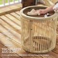 Miniatyrbillede 7 af 9: Udendørs Møbelsæt, Polyrattan, 80x74x79 cm, Khaki