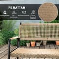 Pikkukuva 5 / 9: Puutarhakalustesetti, 90x55 cm, tummanharmaa ja keltainen