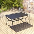Miniatyrbillede 3 af 9: Havebord, 150x90 cm, Sort