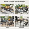 Miniatyrbillede 6 af 9: Havebord, 150x90 cm, Sort