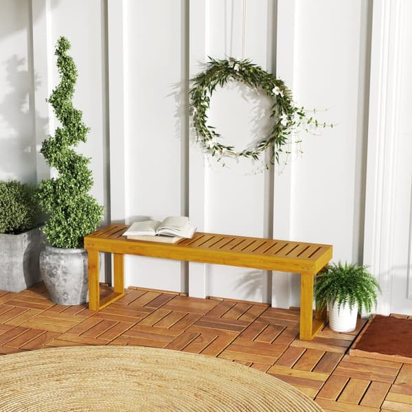 Trädgårdsbänk, 2-sits, 128x51x73 cm, Teak