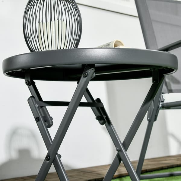 Sammenklappeligt Sidebord, Outsnuuy, 45x45x50 cm, Sort