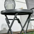 Miniatyrbillede 9 af 9: Sammenklappeligt Sidebord, Outsnuuy, 45x45x50 cm, Sort