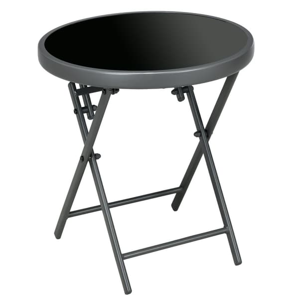 Sammenklappeligt Sidebord, Outsnuuy, 45x45x50 cm, Sort
