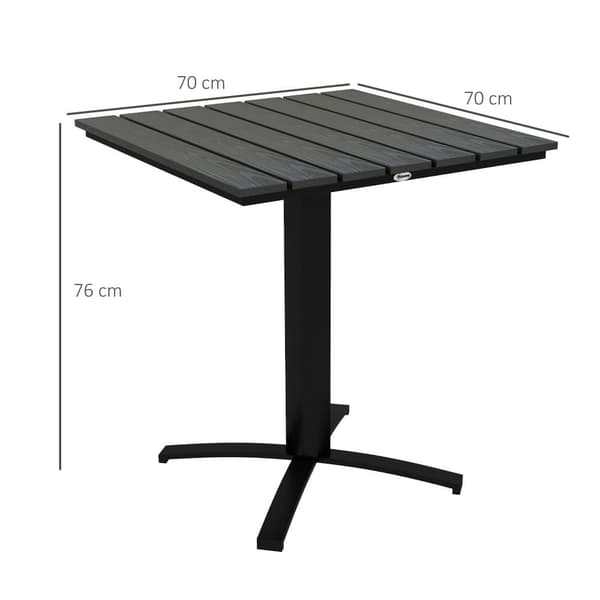 Matbord, 70x70x76 cm, Grå