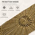 Pikkukuva 4 / 9: Puutarhakalustesetti, 5 osaa Rattan, 145x70 cm, Beige