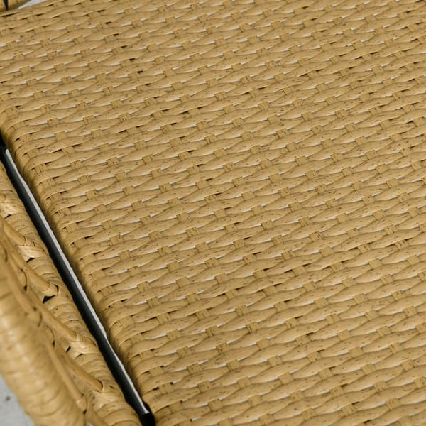 Puutarhakalustesetti, 5 osaa Rattan, 145x70 cm, Beige