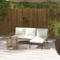 Miniatyrbillede 2 af 9: Rattan Havemøbelsæt, Aosom.de, 71x129x75 cm, Creme