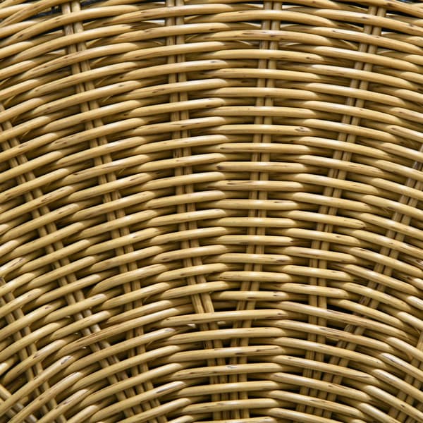 Sivupöytä setti, Rattan, Ø58 x 53K cm & Ø48 x 50K cm, Khaki & Musta