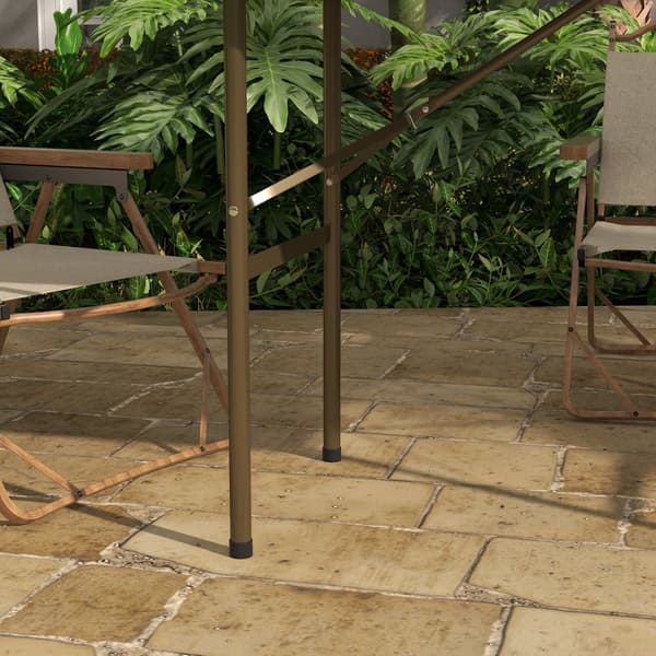 Campingbord, 122x60x73 cm, Brun