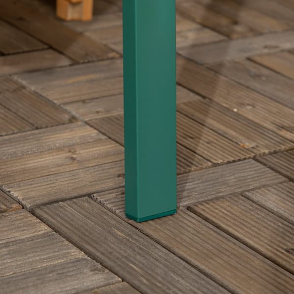 Havebænk, 280 kg, 127x63x83 cm, Mørkegrøn