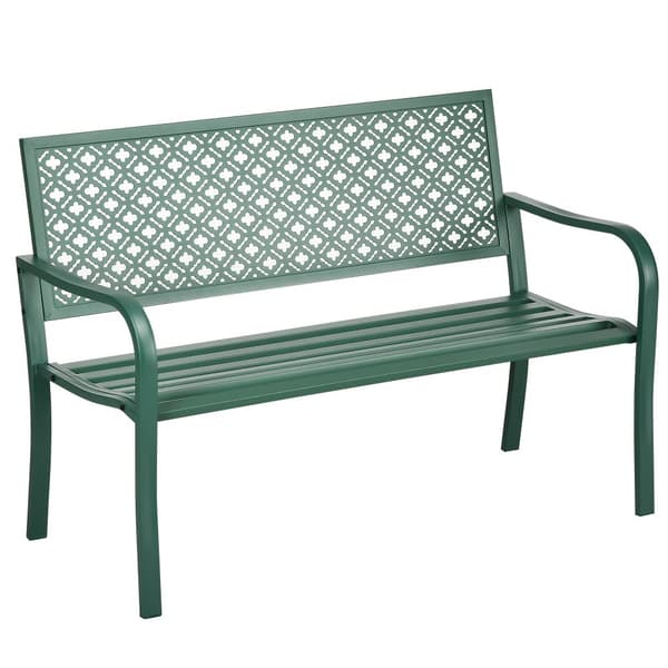 Havebænk, 280 kg, 127x63x83 cm, Mørkegrøn