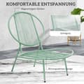 Miniatyrbillede 6 af 10: Rootz 3 -Dart Bistro Set - Garden Furniture Set - Poly Rattan Stole - Weatherbolde - Rustfrit stål - 74 cm x 68 cm x 78 cm
