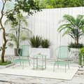 Miniatyrbillede 9 af 10: Rootz 3 -Dart Bistro Set - Garden Furniture Set - Poly Rattan Stole - Weatherbolde - Rustfrit stål - 74 cm x 68 cm x 78 cm