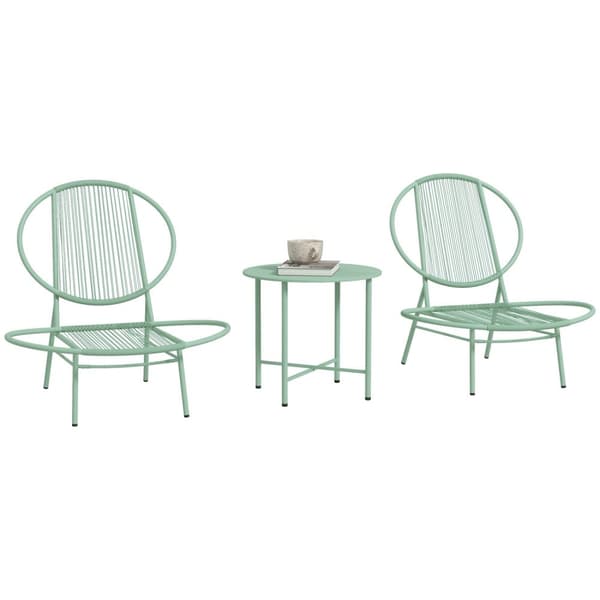 Rootz 3 -Dart Bistro Set - Garden Furniture Set - Poly Rattan Stole - Weatherbolde - Rustfrit stål - 74 cm x 68 cm x 78 cm